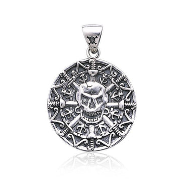Pirate Skull Coin Pendant TP3097 - Jewelry